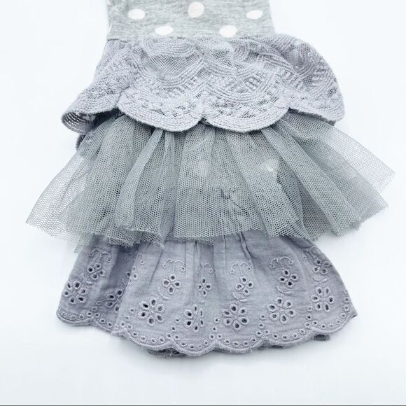 Matilda Jane gray polka dot flare leggings - Picture 6 of 7